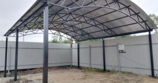 Арочные навесы из металлопрофиля Геленджик, цена от 3419 руб.