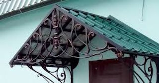 Козырьки из металлочерепицы от 1735 рублей в Геленджике - НавесыГлн