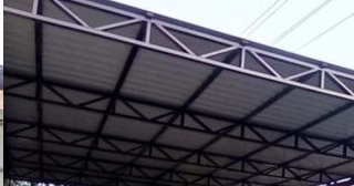 Односкатные навесы из профнастила 6 на 4 - цена и покупка в Геленджике от 1735 руб.