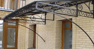 Кованные навесы к дому в Геленджике по доступной цене | НавесыГлн от 2041 рублей